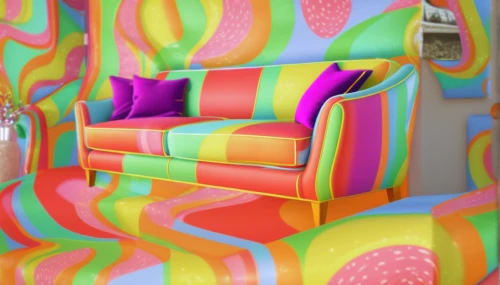 sofa cushions,chaise lounge,candy pattern,colorful foil background,couch,sofa set,settee,slipcover,sofa bed,loveseat,garish,futon,studio couch,background pattern,sofa,armchair,soft furniture,hippie fabric,3d background,upholstery,Photography,General,Realistic