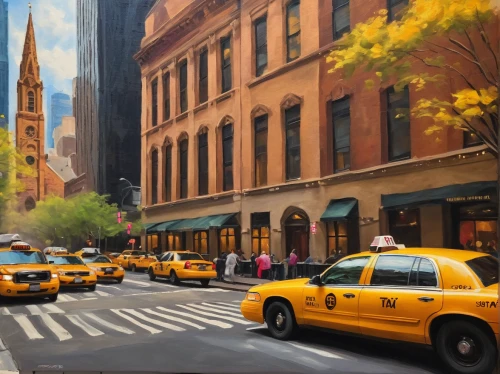 new york taxi,yellow cab,yellow taxi,taxicabs,city scape,newyork,taxi cab,new york streets,cabs,new york,wall street,world digital painting,big apple,manhattan,yellow car,cab driver,taxi,new york aster,5th avenue,colorful city,Photography,General,Commercial