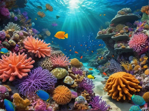 coral reef,coral reefs,underwater background,sea life underwater,underwater landscape,ocean underwater,great barrier reef,coral reef fish,reef tank,anemone fish,underwater world,ocean floor,marine life,marine biology,coral fish,marine diversity,sea animals,sea-life,aquarium,under the sea,Illustration,Realistic Fantasy,Realistic Fantasy 39