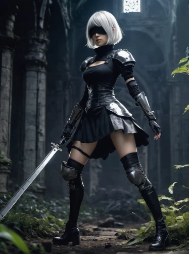 swordswoman,a200,cosplay image,witcher,huntress,assassin,female warrior,katana,massively multiplayer online role-playing game,joan of arc,cosplay,fantasy warrior,monsoon banner,game character,knight armor,game art,scythe,knight,femme fatale,archer,Illustration,Abstract Fantasy,Abstract Fantasy 20