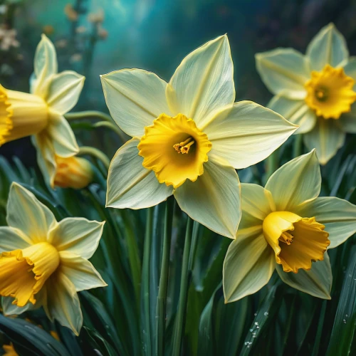 daffodils,yellow daffodils,daffodil,yellow daffodil,yellow tulips,jonquils,the trumpet daffodil,spring background,flower background,daffodil field,spring flowers,narcissus,narcissus pseudonarcissus,easter lilies,avalanche lily,tulip background,easter background,tulipa,tulipa sylvestris,yellow flowers,Conceptual Art,Fantasy,Fantasy 05