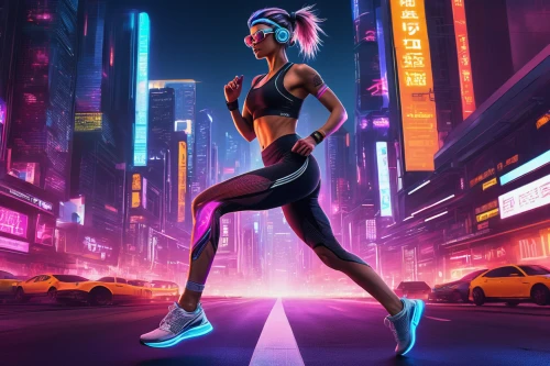female runner,workout icons,neon body painting,cyberpunk,runner,sprint woman,muscle woman,neon human resources,wearables,symetra,running machine,sci fiction illustration,free running,workout items,nerve,neon lights,neon,futuristic,running,exercise,Illustration,Black and White,Black and White 35