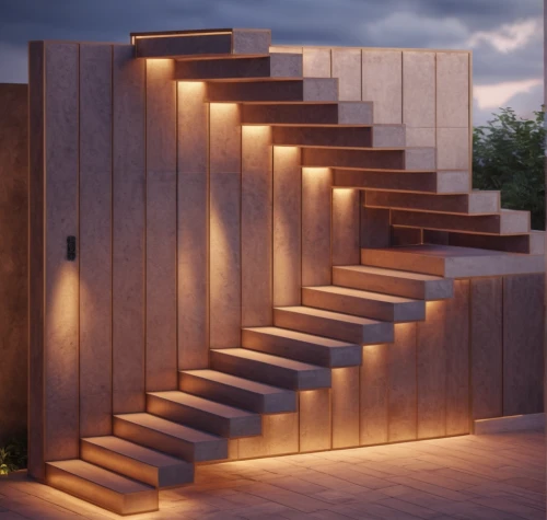 outside staircase,wooden stairs,wooden stair railing,stone stairs,staircase,winding staircase,circular staircase,stairs,landscape design sydney,stair,3d rendering,corten steel,stone stairway,stairway,archidaily,render,spiral staircase,steel stairs,garden design sydney,stairwell,Photography,General,Commercial