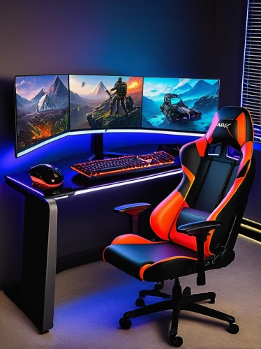 computer desk,new concept arms chair,computer room,computer workstation,monitor wall,desk,pc,game room,office chair,blur office background,3d background,monitors,pc tower,lures and buy new desktop,fractal design,3d rendering,chair png,gamer zone,secretary desk,3d render,Illustration,Realistic Fantasy,Realistic Fantasy 22