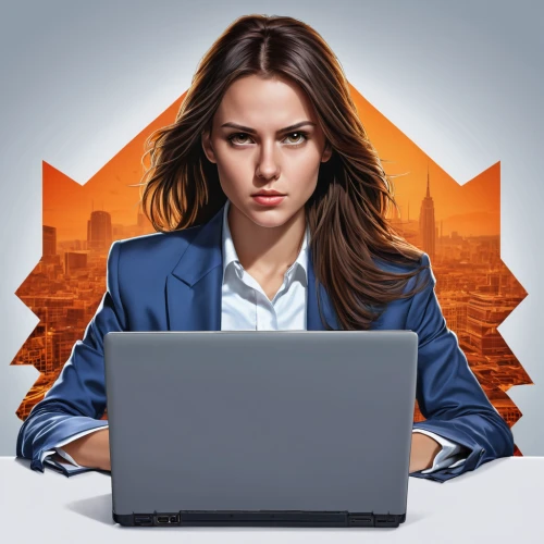 girl at the computer,women in technology,computer icon,vector illustration,world digital painting,kasperle,blogger icon,laptop,girl studying,blockchain management,illustrator,flat blogger icon,blur office background,sci fiction illustration,online course,computer business,linkedin icon,woman sitting,icon e-mail,vector art,Photography,General,Realistic
