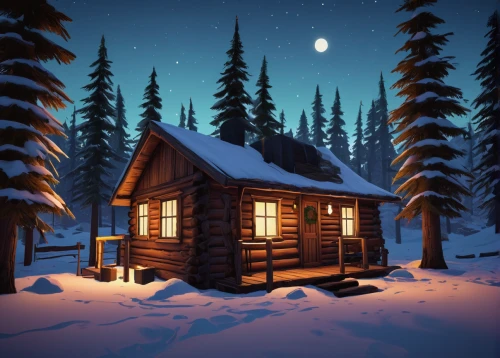small cabin,winter house,log cabin,the cabin in the mountains,snowhotel,cabin,snow house,log home,wooden hut,snow shelter,small house,warm and cozy,winter background,house in the forest,cottage,christmas snowy background,wooden house,little house,nordic christmas,winter village,Illustration,Black and White,Black and White 12