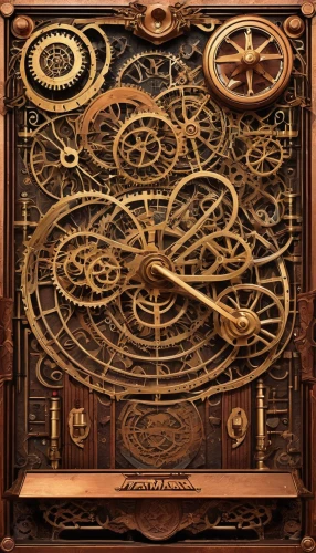 clockmaker,steampunk gears,magnetic compass,bearing compass,mechanical puzzle,watchmaker,compass,radio clock,astronomical clock,grandfather clock,steampunk,scientific instrument,ship's wheel,orrery,time spiral,clockwork,chronometer,planisphere,wind rose,zodiac,Illustration,Realistic Fantasy,Realistic Fantasy 13