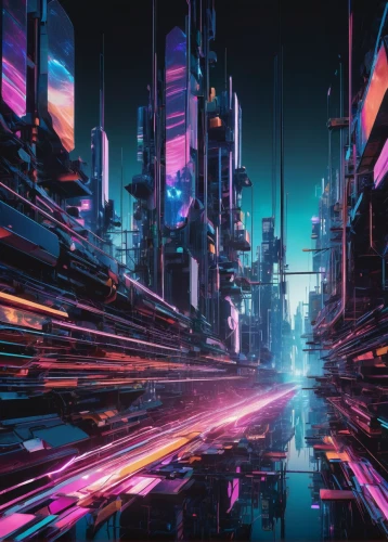 cyberpunk,cyberspace,futuristic landscape,metropolis,futuristic,cyber,tokyo city,shinjuku,abstract retro,matrix,colorful city,scifi,virtual,cityscape,vapor,virtual landscape,fantasy city,tokyo,digitalart,interconnect,Unique,Design,Knolling
