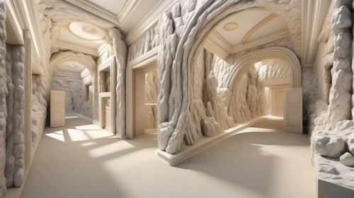 3d rendering,ice hotel,3d render,3d rendered,medieval architecture,3d fantasy,marble palace,haunted cathedral,hall of the fallen,render,3d model,cave church,rough plaster,3d modeling,sepulchre,structural plaster,virtual landscape,crypt,gradient mesh,interiors