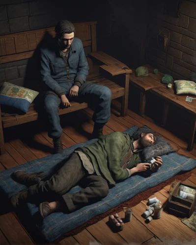 che guevara and fidel castro,game illustration,campers,sleeping room,interrogation,last rest,accommodations,cold room,nomads,nomad life,retirement home,mafia,interrogation point,dormitory,game art,bandit theft,bunk bed,homeless,stalingrad,night watch,Illustration,Black and White,Black and White 23
