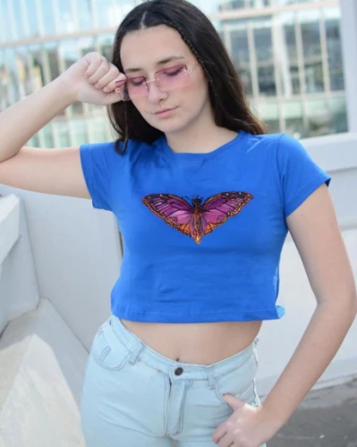 butterflies,lycaena,crop top,butterfly floral,rainbow butterflies,butterfly effect,julia butterfly,mazarine blue butterfly,c butterfly,breasted,tshirt,lepidoptera,janome butterfly,ulysses butterfly,blue butterflies,tee,butterfly wings,shirt,lepidopterist,butterfly