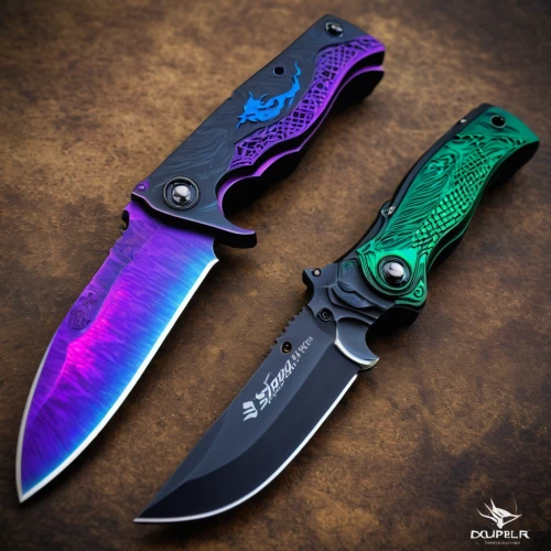 hunting knife,knives,bowie knife,serrated blade,the hummingbird hawk-purple,herb knife,dagger,knife kitchen,knife,nightshade family,purple and pink,beginning knife,specter,colorful bleter,iridescent,raven's feather,pocket knife,kitchen knife,rich purple,one crafted,Art,Classical Oil Painting,Classical Oil Painting 31