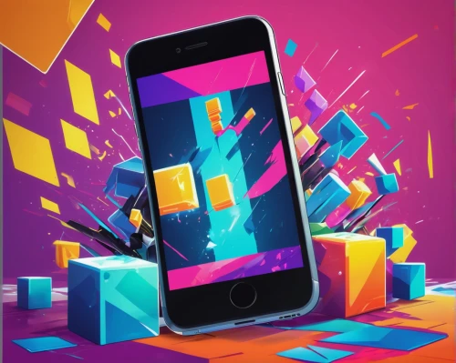 mobile video game vector background,wpap,colorful foil background,game illustration,phone icon,cube background,windows phone,android logo,android game,colorful background,vector illustration,vector graphic,abstract background,mobile gaming,tetris,3d background,android icon,80's design,zigzag background,low-poly,Illustration,Black and White,Black and White 32