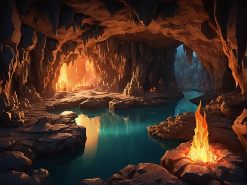 cave on the water,cave,pit cave,lava cave,underground lake,cave tour,blue cave,sea cave,blue caves,sea caves,the blue caves,chasm,lava tube,cenote,fantasy landscape,ice cave,caving,ravine,cartoon video game background,karst landscape,Conceptual Art,Daily,Daily 24