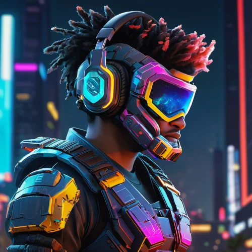 electro,cyberpunk,80s,80's design,cyber,futuristic,cyber glasses,tracer,4k wallpaper,neon,electric,retro styled,3d man,mute,headset profile,headset,neon light,neon colors,3d render,cyborg,Art,Artistic Painting,Artistic Painting 51