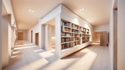 bookshelves,bookcase,bookshelf,book wall,3d rendering,reading room,celsus library,shelving,hallway space,archidaily,cubic house,school design,shelves,study room,attic,daylighting,inverted cottage,book bindings,walk-in closet,concrete ceiling