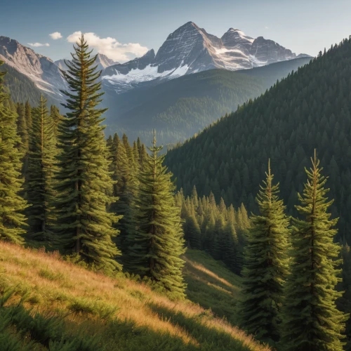 larch forests,coniferous forest,temperate coniferous forest,spruce-fir forest,larch trees,fir forest,spruce forest,tropical and subtropical coniferous forests,silvertip fir,coniferous,spruce trees,mountain landscape,landscape background,mountain meadow,mountain scene,mountainous landscape,conifers,salt meadow landscape,fir trees,american larch,Photography,General,Natural