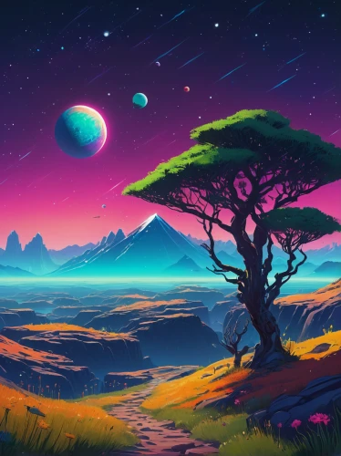 fantasy landscape,futuristic landscape,landscape background,purple landscape,alien planet,lunar landscape,mushroom landscape,dune landscape,fantasy picture,earth rise,alien world,desert landscape,an island far away landscape,world digital painting,dusk background,planet alien sky,cartoon video game background,lone tree,desert desert landscape,desert planet,Art,Classical Oil Painting,Classical Oil Painting 20