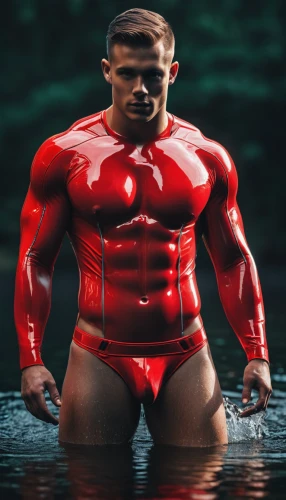 muscular system,body building,body-building,bodybuilding supplement,bodybuilding,bodybuilder,red super hero,3d man,aquaman,muscle man,3d figure,the man in the water,swimmer,steel man,3d model,muscle angle,muscular,red,anabolic,merman,Photography,General,Sci-Fi