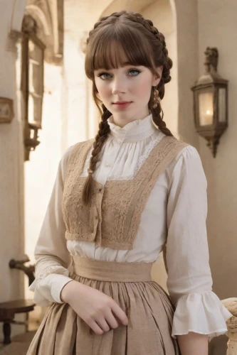 jane austen,girl in a historic way,milkmaid,lindsey stirling,british actress,folk costume,country dress,barmaid,the victorian era,female doctor,housekeeper,a charming woman,women's clothing,downton abbey,vintage dress,princess anna,the girl in nightie,librarian,victorian style,antique background,Photography,Realistic