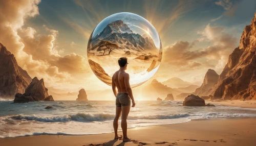 crystal ball,crystal ball-photography,astral traveler,parallel worlds,surrealism,photo manipulation,equilibrium,transcendence,inner light,surrealistic,mirror of souls,mysticism,magic mirror,photomanipulation,fantasy picture,heliosphere,divination,glass sphere,mind-body,looking glass