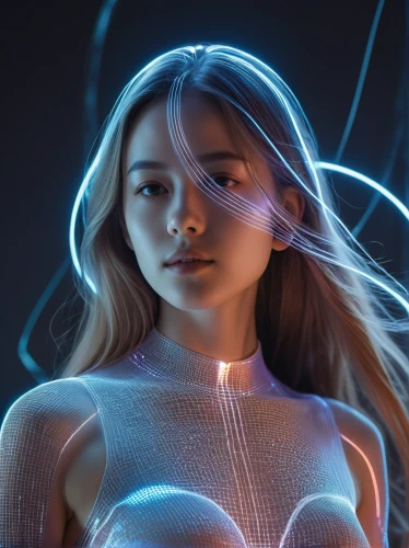 drawing with light,electro,visual effect lighting,luminous,electrified,electric,aura,light effects,solar,neon body painting,light drawing,futuristic,ai,electron,cg artwork,light painting,gradient mesh,cyborg,light of art,light paint,Photography,General,Realistic