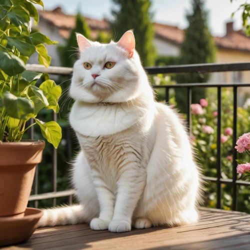 turkish angora,kurilian bobtail,white cat,american curl,cat european,napoleon cat,domestic long-haired cat,japanese bobtail,european shorthair,american bobtail,turkish van,aegean cat,polydactyl cat,british longhair cat,british shorthair,garden ornament,breed cat,plus-size model,ragdoll,domestic cat,Photography,General,Natural