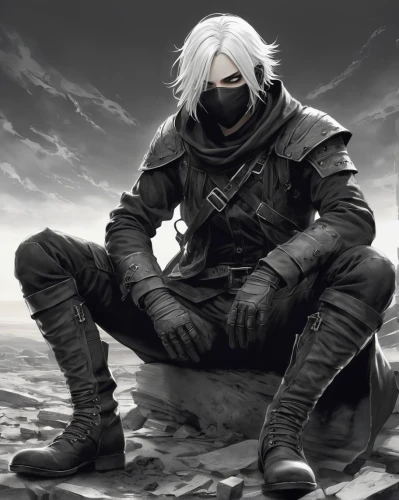 a200,black crow,grayscale,kakashi hatake,sorrow,gray-scale,crow,desolate,lone warrior,black raven,reaper,desolation,wanderer,barren,3d crow,gale,the wanderer,dark world,sheik,the fallen,Illustration,Black and White,Black and White 30