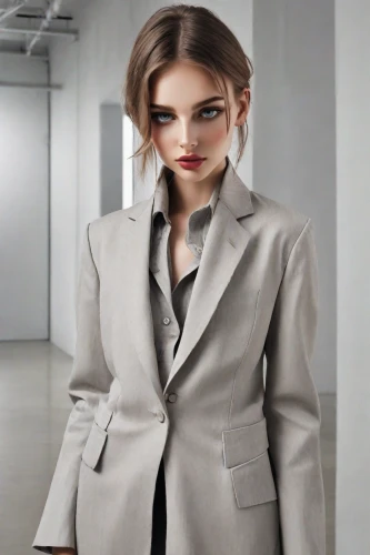 business woman,woman in menswear,businesswoman,business girl,menswear for women,white-collar worker,overcoat,office worker,spy,coat,blur office background,pantsuit,trench coat,women fashion,bolero jacket,executive,fashion vector,men's suit,female model,business women,Photography,Realistic