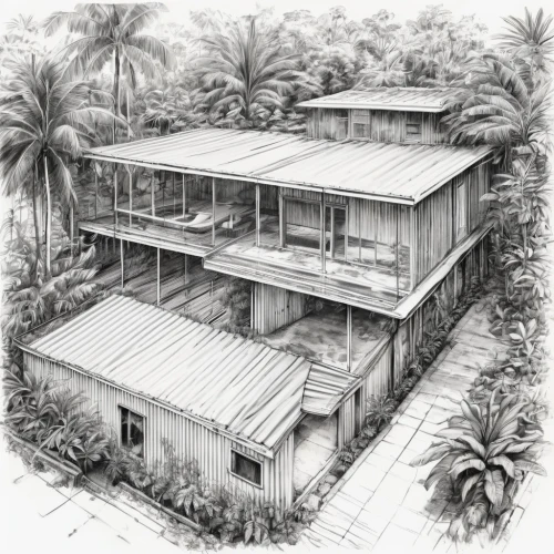 house drawing,stilt house,garden elevation,tropical house,stilt houses,samoa,hand-drawn illustration,house floorplan,hacienda,floorplan home,houses clipart,residential house,veranda,renovation,residence,pencil drawings,timber house,eco-construction,manilkara,illustration,Illustration,Black and White,Black and White 35