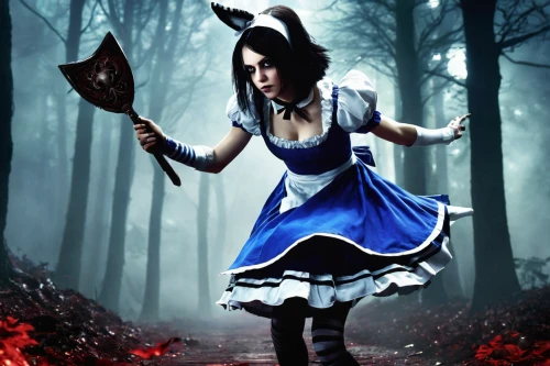 alice in wonderland,alice,queen of hearts,red riding hood,maid,fairy tale character,little red riding hood,wonderland,cosplay image,jester,pierrot,lindsey stirling,huntress,white rabbit,evil fairy,photoshop manipulation,the witch,halloween and horror,blue enchantress,nurse,Conceptual Art,Daily,Daily 03
