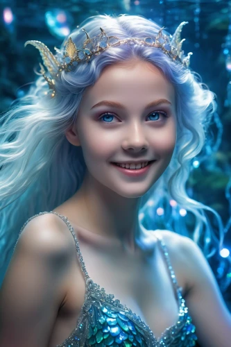 mermaid background,elsa,water nymph,faerie,faery,little girl fairy,the snow queen,fantasy picture,fae,child fairy,fairy queen,merfolk,underwater background,fantasy portrait,fairy tale character,ice queen,3d fantasy,believe in mermaids,fantasy art,mermaid vectors,Photography,General,Realistic