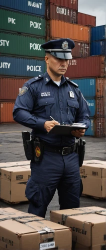 regional customs,stacked containers,containers,police uniforms,closed container,inland port,cargo containers,cargo port,cargo software,hpd,criminal police,bodyworn,container,logistics,container drums,scrap trade,cop,shipment,water police,shipping industry,Conceptual Art,Oil color,Oil Color 12