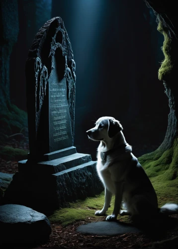 companion dog,life after death,resting place,great pyrenees,pyrenean mastiff,dog photography,animal grave,dog angel,dog-photography,mans best friend,mourning,abandoned dog,dog illustration,grief,dog,last rest,burial ground,grave light,memento mori,grave stones,Photography,Documentary Photography,Documentary Photography 13