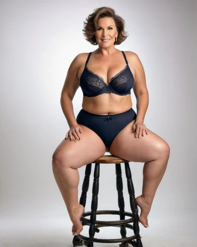 plus-size model,plus-size,plus-sized,cellulite,gordita,female model,in seated position,sitting on a chair,goura victoria,pin-up model,rhonda rauzi,social,woman sitting,seated,sexy woman,tamra,keto,cross-legged,step stool,women's health,Photography,General,Natural