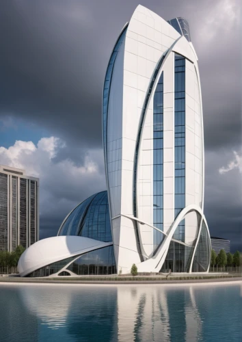 futuristic architecture,calatrava,santiago calatrava,largest hotel in dubai,zhengzhou,hotel barcelona city and coast,tianjin,renaissance tower,futuristic art museum,hotel w barcelona,hongdan center,glass building,costanera center,tallest hotel dubai,dalian,baku eye,glass facade,skyscapers,abu-dhabi,arhitecture,Photography,General,Realistic