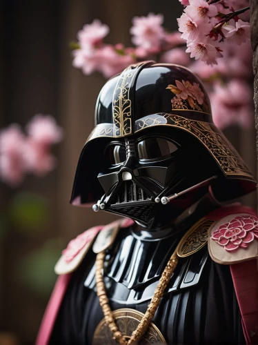 darth vader,vader,the emperor's mustache,imperial coat,imperial,darth wader,emperor,samurai,japanese sakura background,plum blossoms,japanese kawaii,wild emperor,cherry blossom japanese,cherry blossom festival,imperial crown,japanese culture,japanese style,sakura blossom,samurai fighter,floral japanese,Photography,General,Cinematic