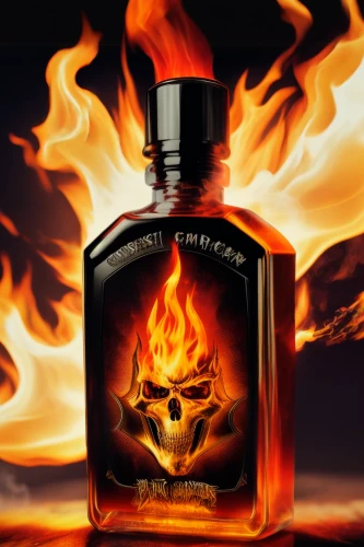 bottle fiery,flame spirit,fireball,fire devil,flame of fire,lake of fire,inflammable,flaming sambuca,flammable,dragon fire,fire background,aftershave,the smell of,poison bottle,orange scent,gas flame,packshot,eliquid,open flames,burnout fire