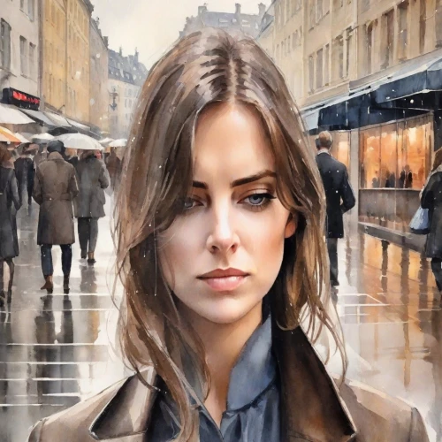 watercolor paris,world digital painting,city ​​portrait,oil painting on canvas,oil painting,photo painting,romantic portrait,paris,walking in the rain,in the rain,digital painting,paris clip art,girl portrait,the girl at the station,art painting,watercolor paris shops,woman at cafe,french digital background,parisian coffee,young woman,Digital Art,Watercolor