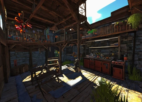 tavern,wooden beams,the cabin in the mountains,wine tavern,chalet,devilwood,rustic,farmstead,summer cottage,boat shed,alpine restaurant,boatyard,tree house hotel,houseboat,alpine village,lodge,inverted cottage,stilt house,country cottage,boathouse,Conceptual Art,Sci-Fi,Sci-Fi 01