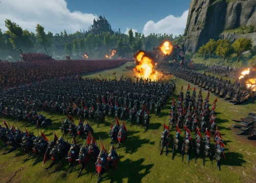 the sea of red,cossacks,massively multiplayer online role-playing game,skirmish,smouldering torches,historical battle,the army,rome 2,theater of war,conquest,ring of fire,the conflagration,citadelle,battlefield,clash,highland games,ground fire,carpathian,firethorn,battle,Conceptual Art,Daily,Daily 19