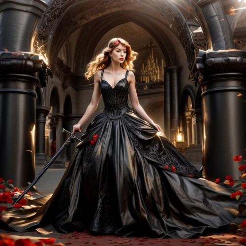 celtic woman,gothic dress,gothic fashion,celtic queen,black rose,ball gown,gothic style,gothic woman,gothic portrait,with roses,lindsey stirling,clary,queen of hearts,scent of roses,fantasy picture,way of the roses,evening dress,dress walk black,red roses,lady of the night