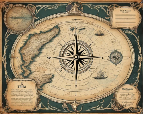 wind rose,compass rose,planisphere,compass direction,old world map,east indiaman,compass,magnetic compass,bearing compass,ships wheel,caravel,sextant,navigation,ship's wheel,harmonia macrocosmica,treasure map,geocentric,compasses,cartography,wind finder,Illustration,Retro,Retro 13