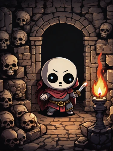 flickering flame,catacombs,skull allover,candle wick,hearth,assassin,daruma,fireside,death's head,skull statue,warm and cozy,po,warmth,game illustration,skulls and,calavera,fire background,skulls bones,candlemaker,warming,Art,Classical Oil Painting,Classical Oil Painting 01