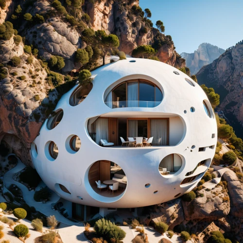 cubic house,futuristic architecture,roof domes,dunes house,cube house,eco hotel,teardrop camper,house in the mountains,snowhotel,swiss ball,house in mountains,modern architecture,round house,mobile home,sky space concept,igloo,holiday home,round hut,ball cube,sky apartment,Photography,General,Realistic