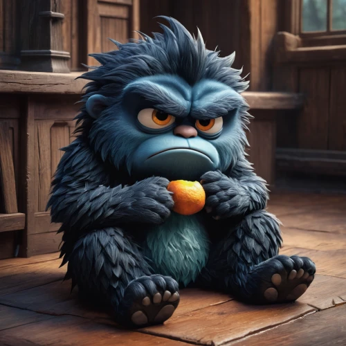 grumpy,thorin,cute cartoon character,tamarin,tyrion lannister,anthropomorphized animals,angry,angry bird,trolls,don't get angry,drinking coffee,yeti,coffee break,scandia gnome,mumiy troll,hot drink,angry birds,worry-eater,human don't be angry,baboon,Photography,General,Fantasy