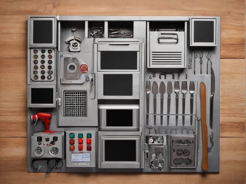 toolbox,compartments,storage cabinet,switch cabinet,computer case,organization,organized,kitchen cabinet,a drawer,cupboard,appliances,printer tray,luggage compartments,construction set toy,home appliances,systems icons,drawer,filing cabinet,drawers,storage,Unique,Design,Knolling
