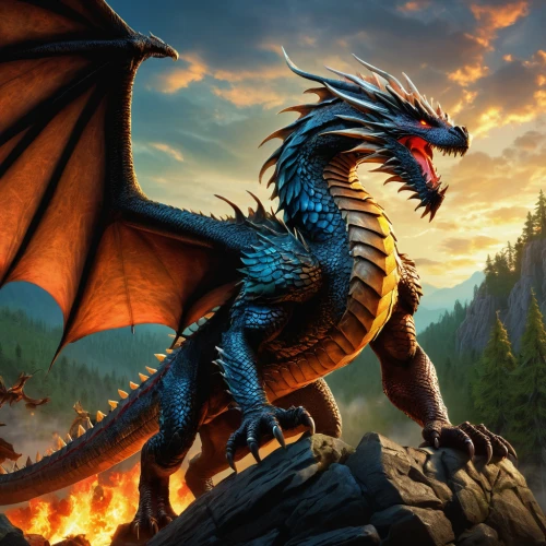 dragon of earth,draconic,dragon,painted dragon,black dragon,fire breathing dragon,dragon fire,wyrm,dragons,dragon li,charizard,forest dragon,dragon design,heroic fantasy,green dragon,gryphon,dragon slayer,golden dragon,fantasy picture,dragon bridge,Illustration,American Style,American Style 03