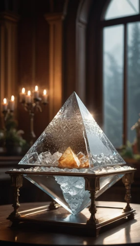 glass pyramid,pyramid,medieval hourglass,crystal salt,himalayan salt,matterhorn,russian pyramid,centrepiece,pyramids,the great pyramid of giza,eastern pyramid,the ethereum,shard of glass,salt cone,eth,mystic light food photography,ethereum icon,freemasonry,el-trigal-manchego cheese,hors d'oeuvre,Photography,General,Cinematic