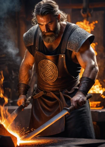 blacksmith,dwarf cookin,iron-pour,tinsmith,iron pour,god of thunder,viking,fire master,steelworker,smelting,splitting maul,fire artist,norse,thor,metalsmith,barbarian,vikings,fire background,wood shaper,molten metal,Photography,Fashion Photography,Fashion Photography 23